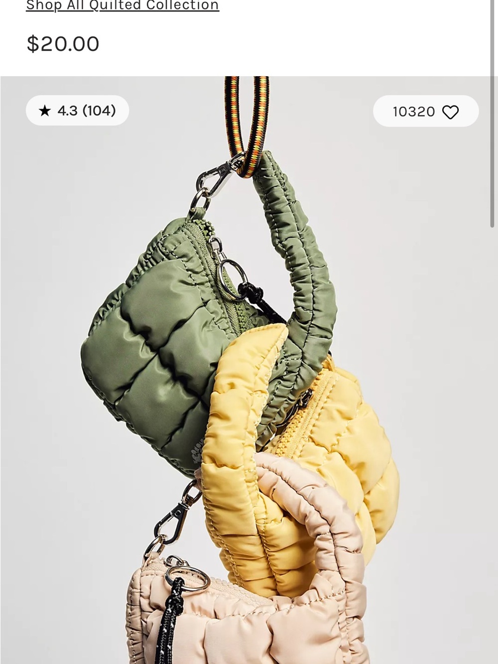 FP Movement by Free People Quilted Micro Pouch